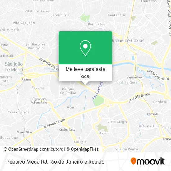 Pepsico Mega RJ mapa