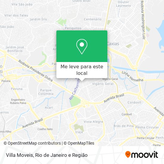 Villa Moveis mapa