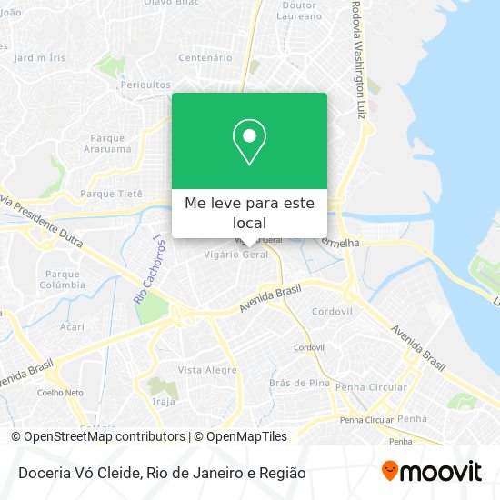 Doceria Vó Cleide mapa