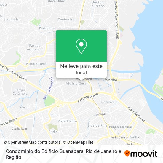 Condominio do Edificio Guanabara mapa