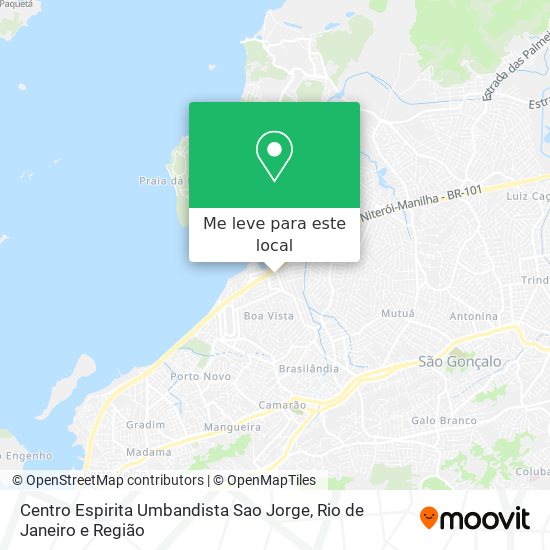 Centro Espirita Umbandista Sao Jorge mapa