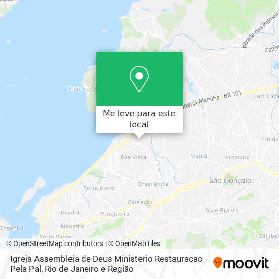 Igreja Assembleia de Deus Ministerio Restauracao Pela Pal mapa