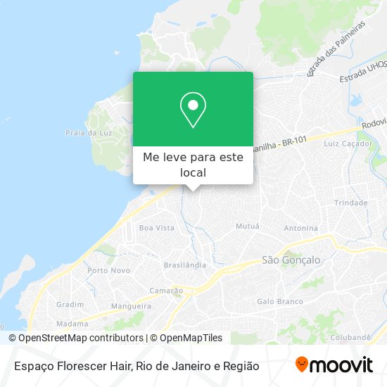 Espaço Florescer Hair mapa