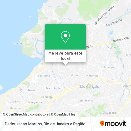 Dedetizacao Martins mapa