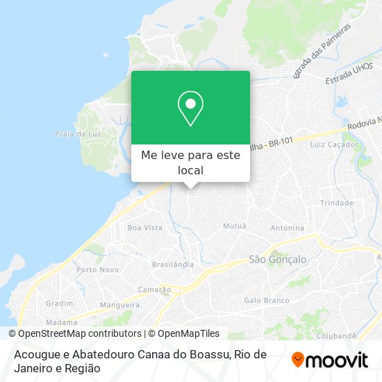 Acougue e Abatedouro Canaa do Boassu mapa