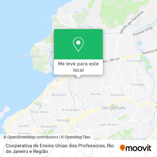 Cooperativa de Ensino Uniao dos Professores mapa