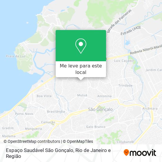 Espaço Saudável São Gonçalo mapa