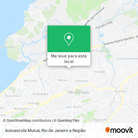 Autoescola Mutuá mapa