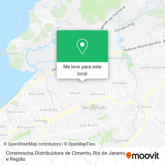 Cimenrocha Distribuidora de Cimento mapa