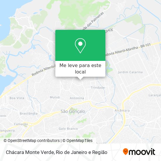 Chácara Monte Verde mapa