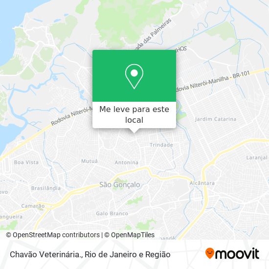 Chavão Veterinária. mapa