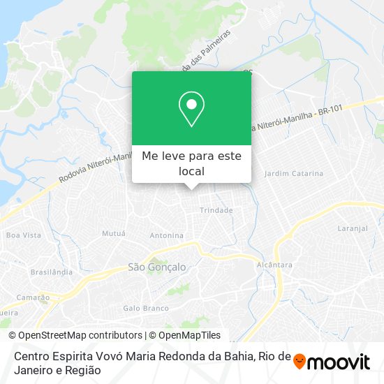 Centro Espirita Vovó Maria Redonda da Bahia mapa