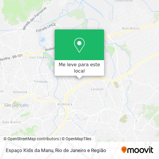 Espaço Kids da Manu mapa