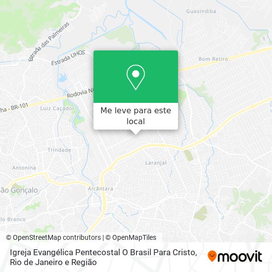 Igreja Evangélica Pentecostal O Brasil Para Cristo mapa