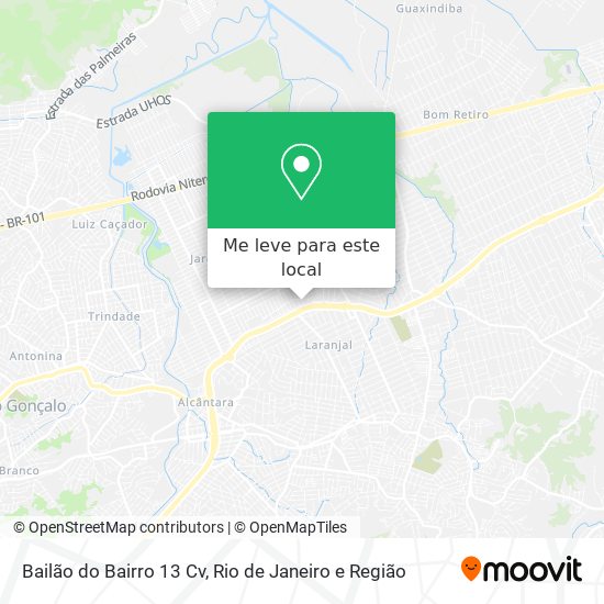 Bailão do Bairro 13 Cv mapa