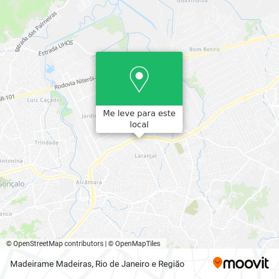 Madeirame Madeiras mapa