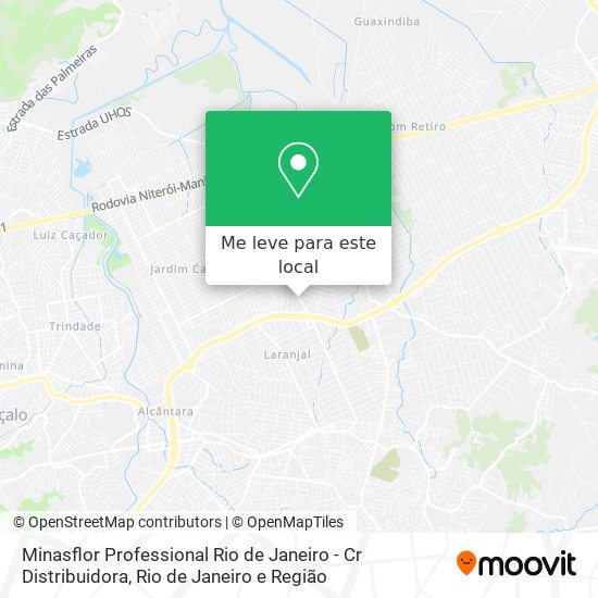 Minasflor Professional Rio de Janeiro - Cr Distribuidora mapa
