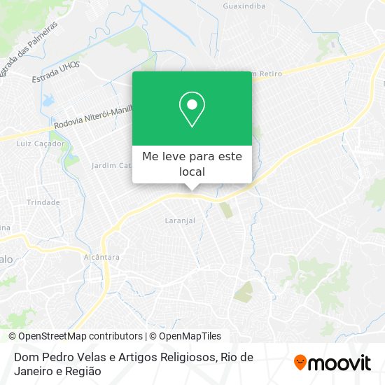 Dom Pedro Velas e Artigos Religiosos mapa