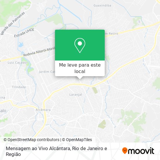 Mensagem ao Vivo Alcântara mapa