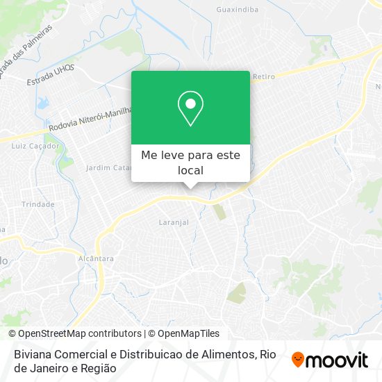Biviana Comercial e Distribuicao de Alimentos mapa