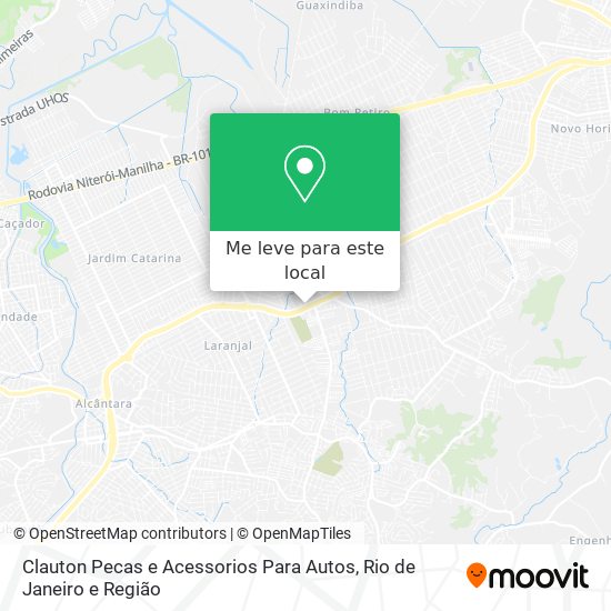 Clauton Pecas e Acessorios Para Autos mapa