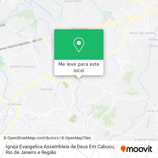 Igreja Evangelica Assembleia de Deus Em Cabucu mapa