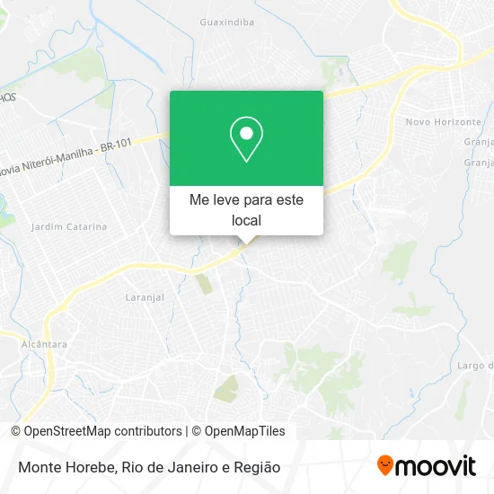 Monte Horebe mapa