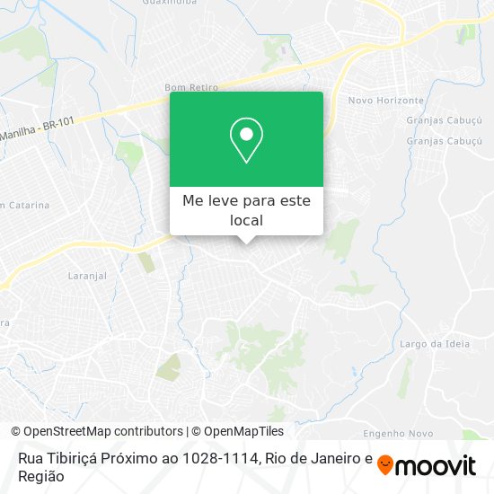 Rua Tibiriçá Próximo ao 1028-1114 mapa