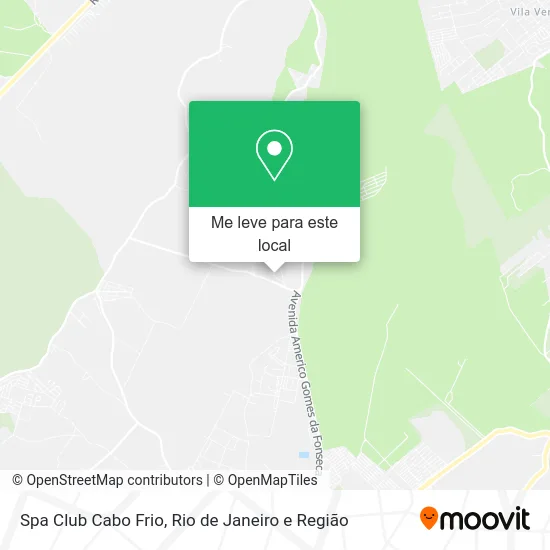Spa Club Cabo Frio mapa