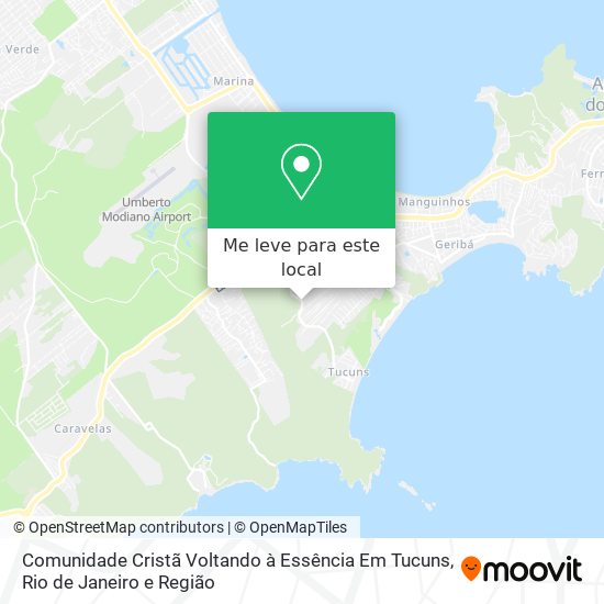 Comunidade Cristã Voltando à Essência Em Tucuns mapa