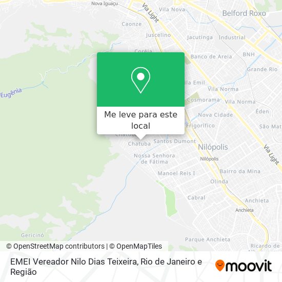 EMEI Vereador Nilo Dias Teixeira mapa
