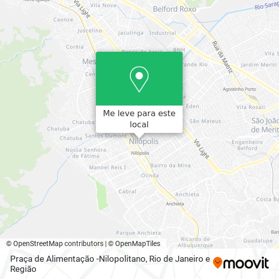 Praça de Alimentação -Nilopolitano mapa