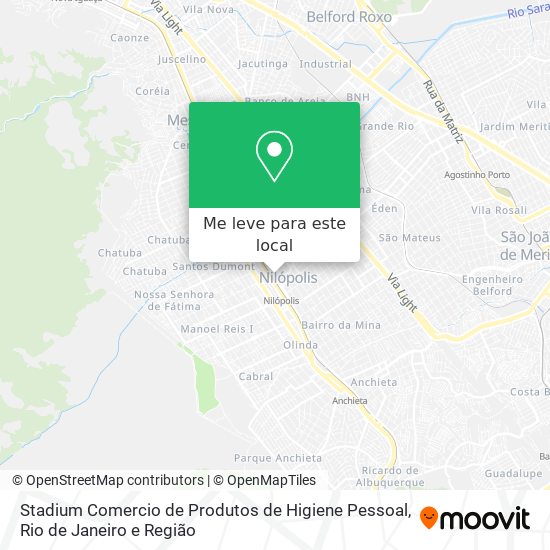 Stadium Comercio de Produtos de Higiene Pessoal mapa