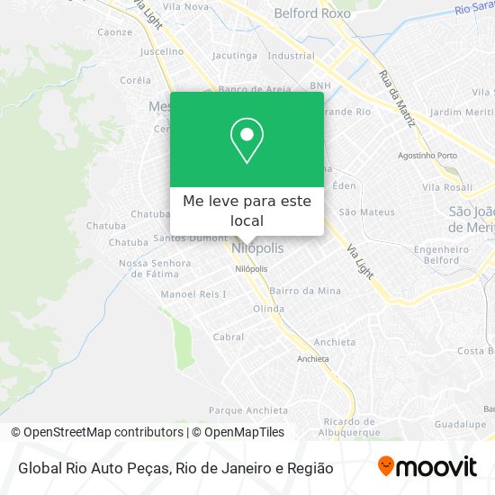 Global Rio Auto Peças mapa