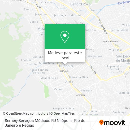 Semerj-Serviços Médicos RJ Nilópolis mapa