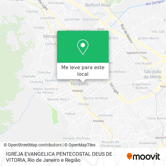 IGREJA EVANGELICA PENTECOSTAL DEUS DE VITORIA mapa