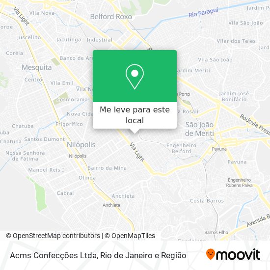 Acms Confecções Ltda mapa