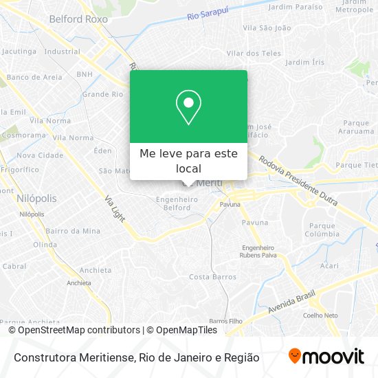 Construtora Meritiense mapa