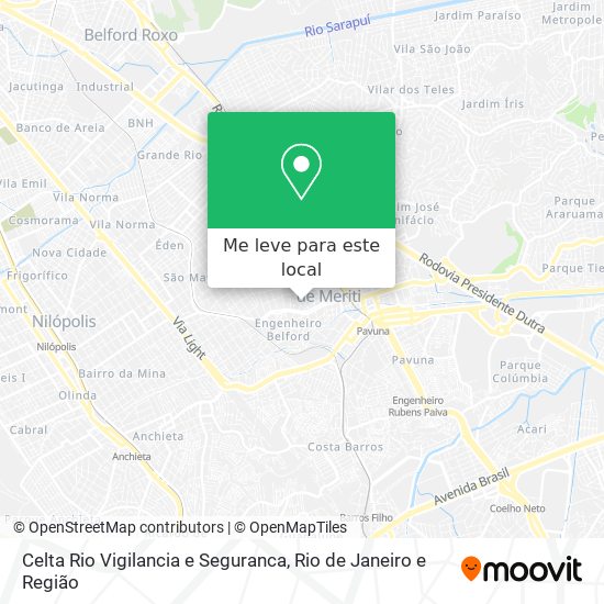 Celta Rio Vigilancia e Seguranca mapa