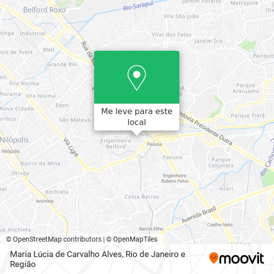 Maria Lúcia de Carvalho Alves mapa