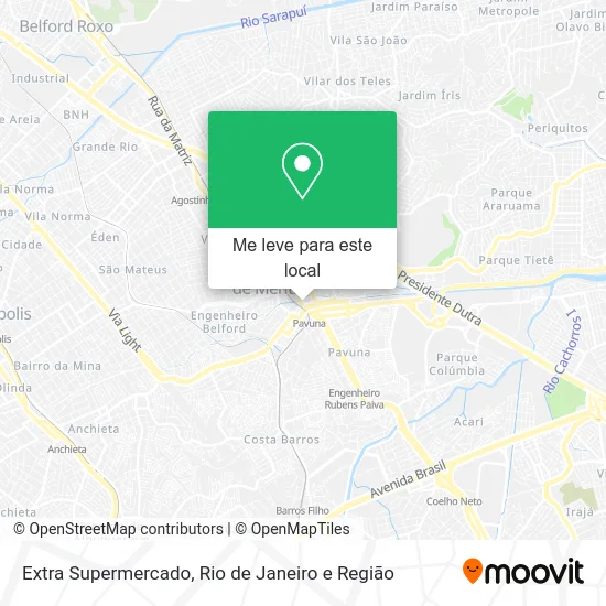 Extra Supermercado mapa