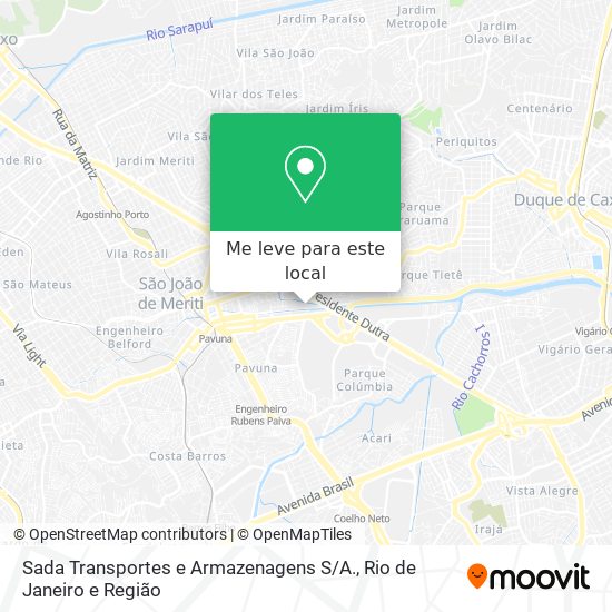 Sada Transportes e Armazenagens S / A. mapa