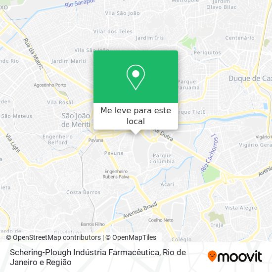 Schering-Plough Indústria Farmacêutica mapa