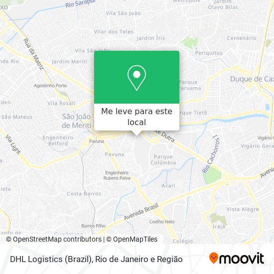 DHL Logistics (Brazil) mapa