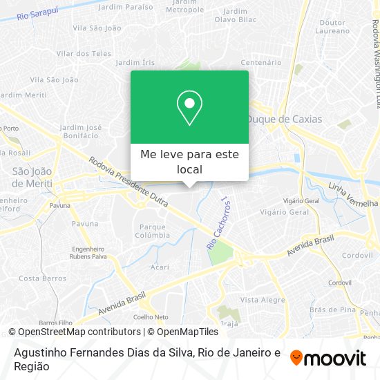 Agustinho Fernandes Dias da Silva mapa