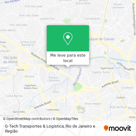 G-Tech Transportes & Logística mapa