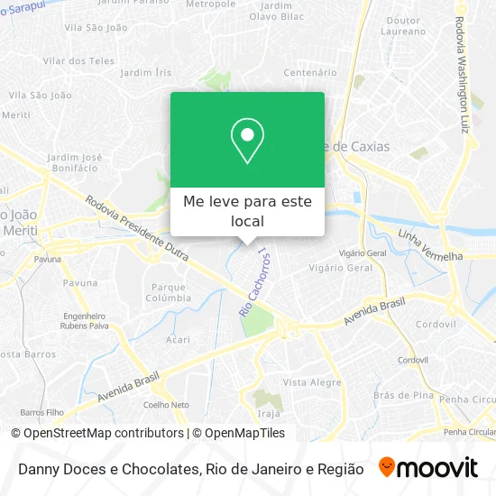 Danny Doces e Chocolates mapa