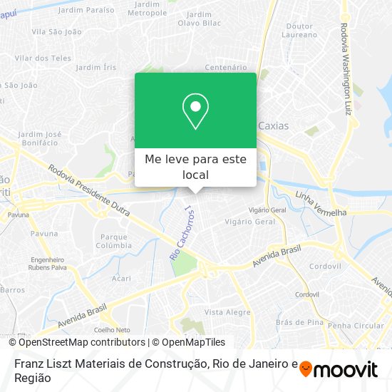 Franz Liszt Materiais de Construção mapa