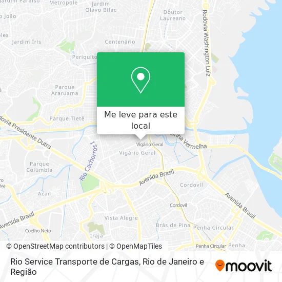 Rio Service Transporte de Cargas mapa
