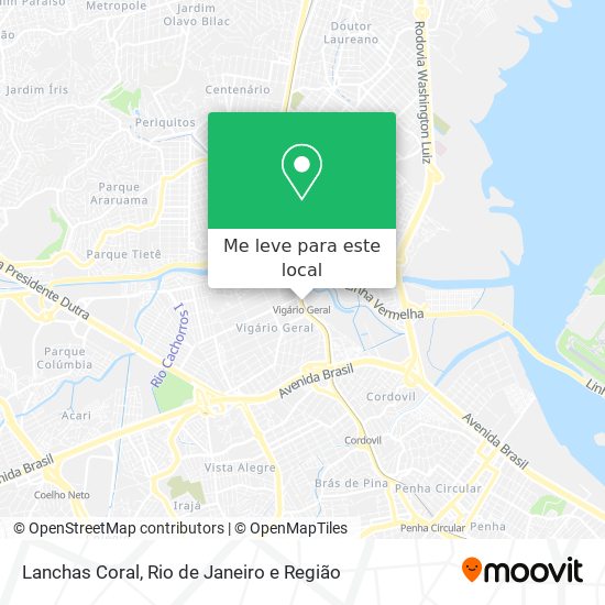 Lanchas Coral mapa